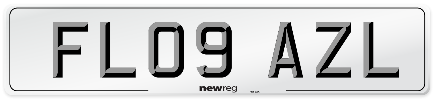 FL09 AZL Number Plate from New Reg